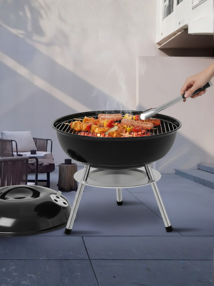 Portable Kettle Charcoal BBQ Grill