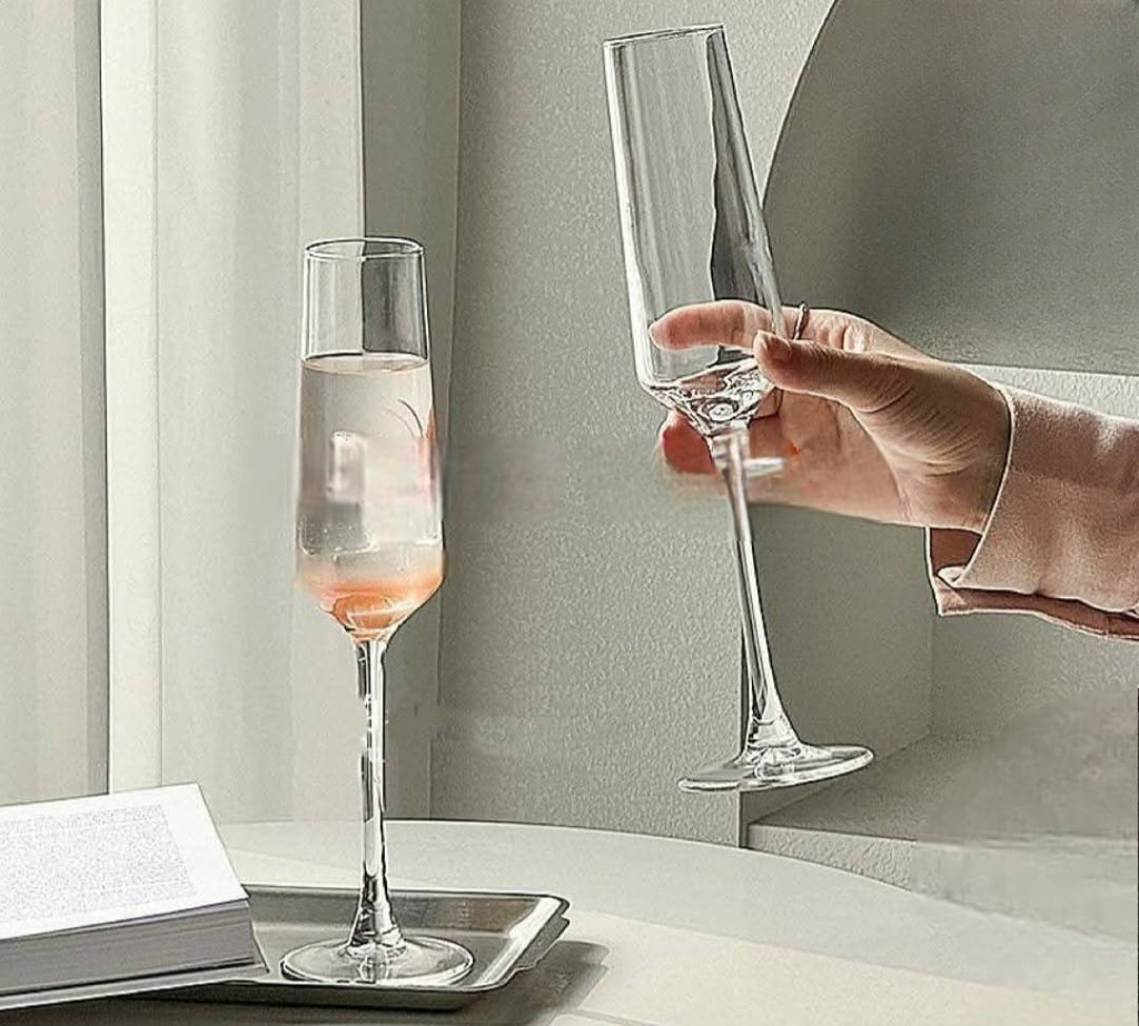 Champagne Flute Glasses – Set of 6