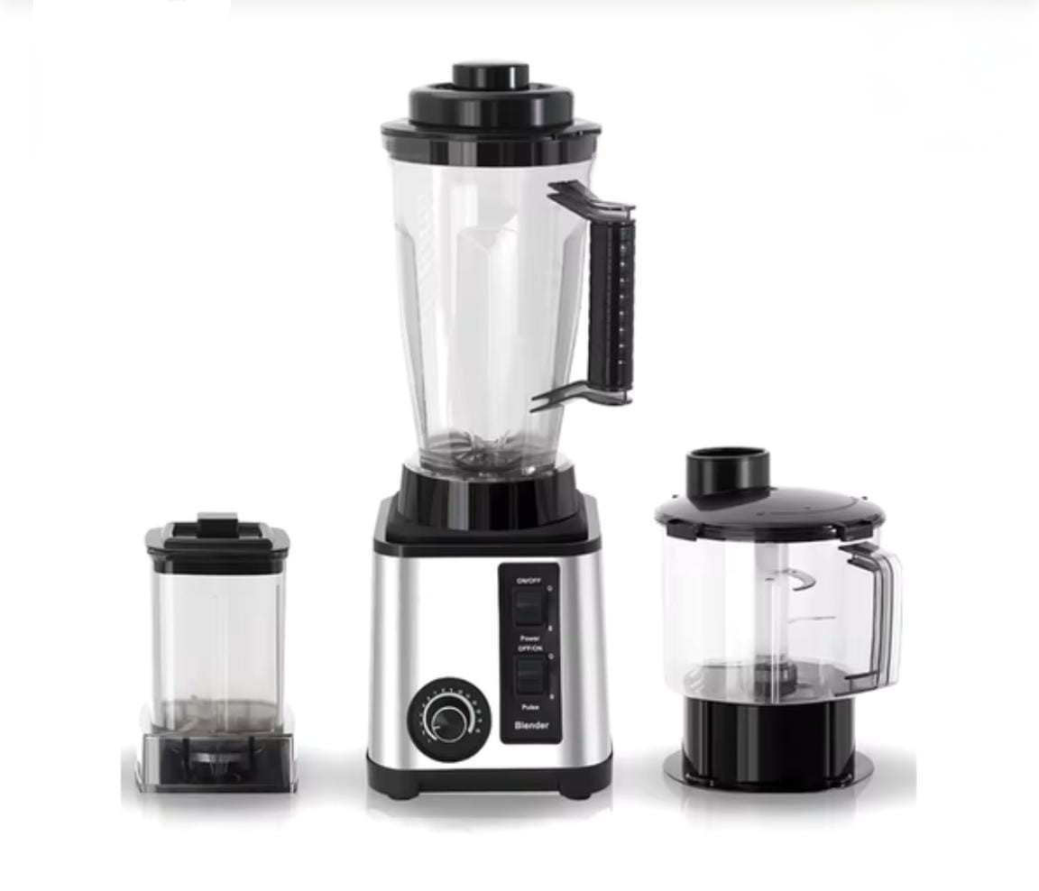 Blender with Food Processor & Coffee Grinder 3-in-1
