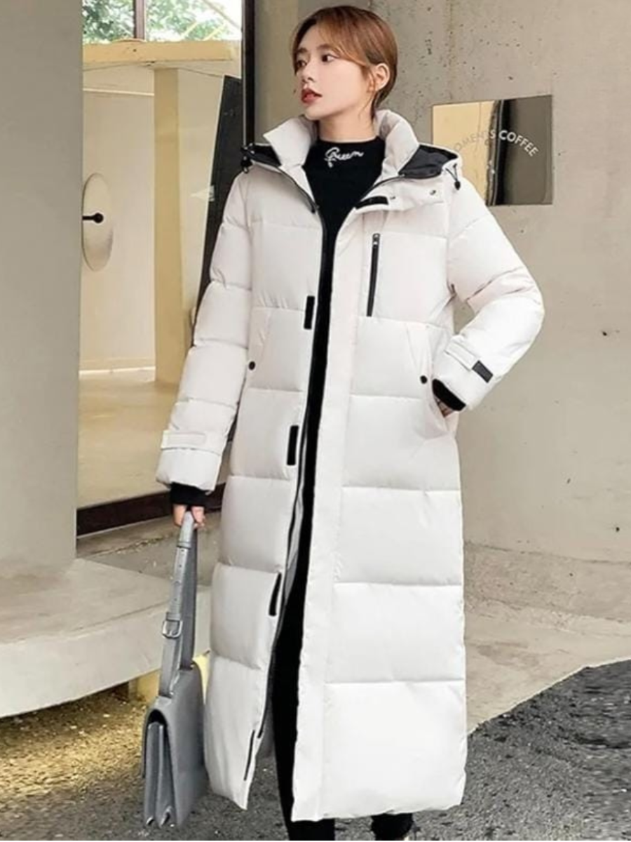 Women's Long Hooded Puffer Coat
