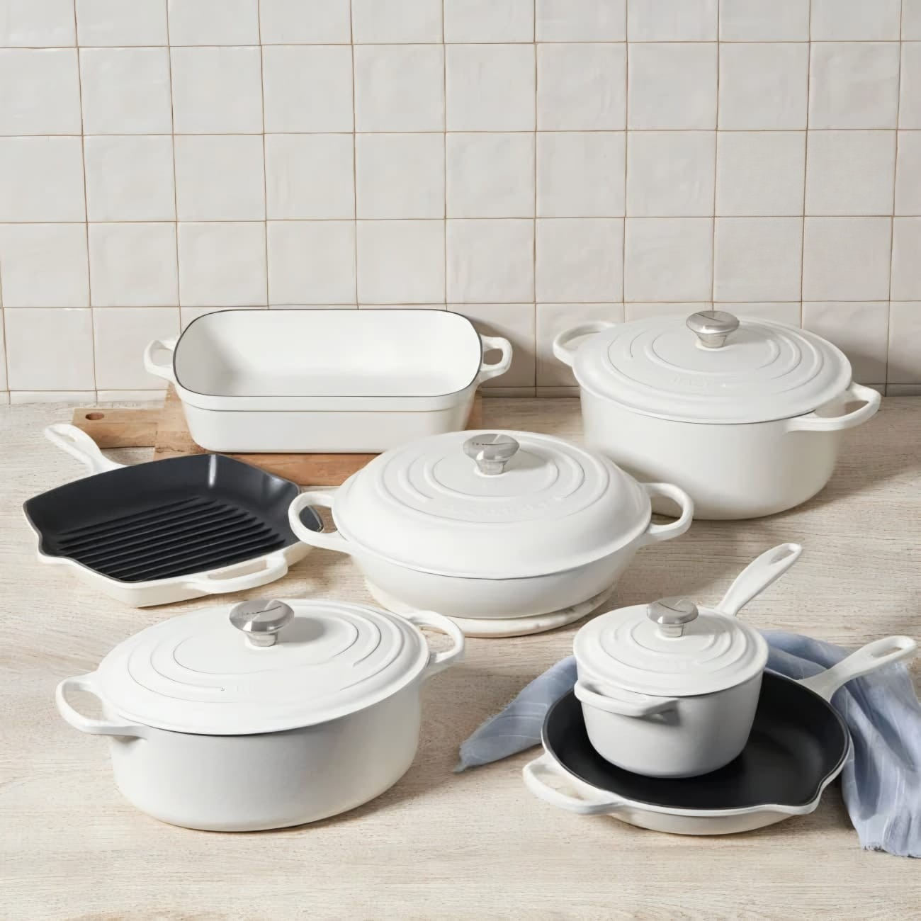 Enameled Cast Iron Cookware Set
