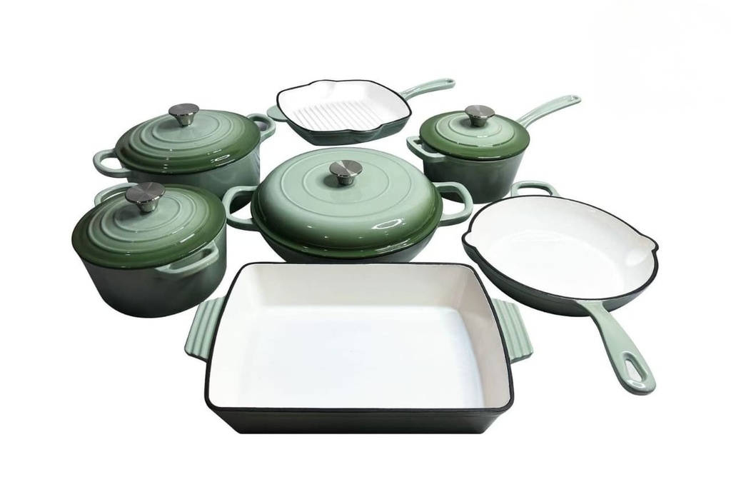 Enameled Cast Iron Cookware Set