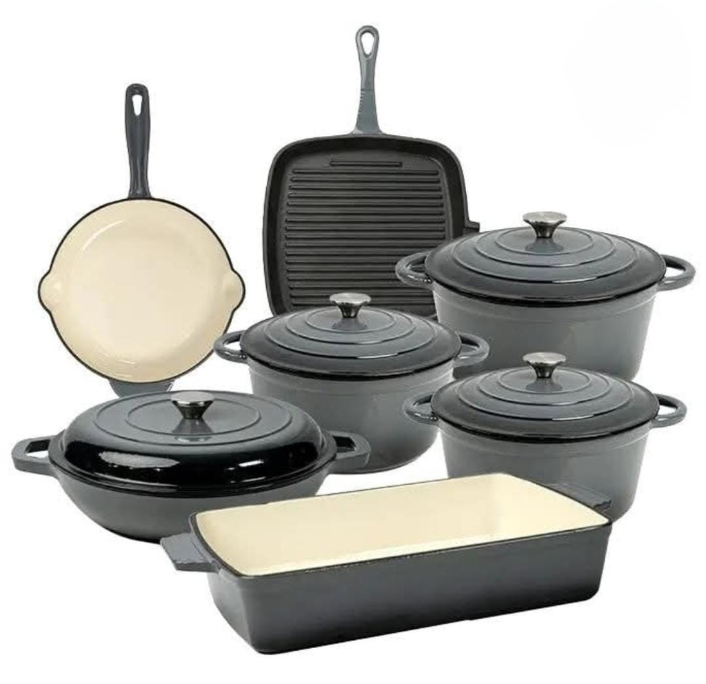 Enameled Cast Iron Cookware Set
