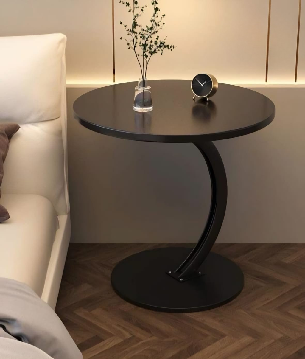 C-Shape Round Side Table