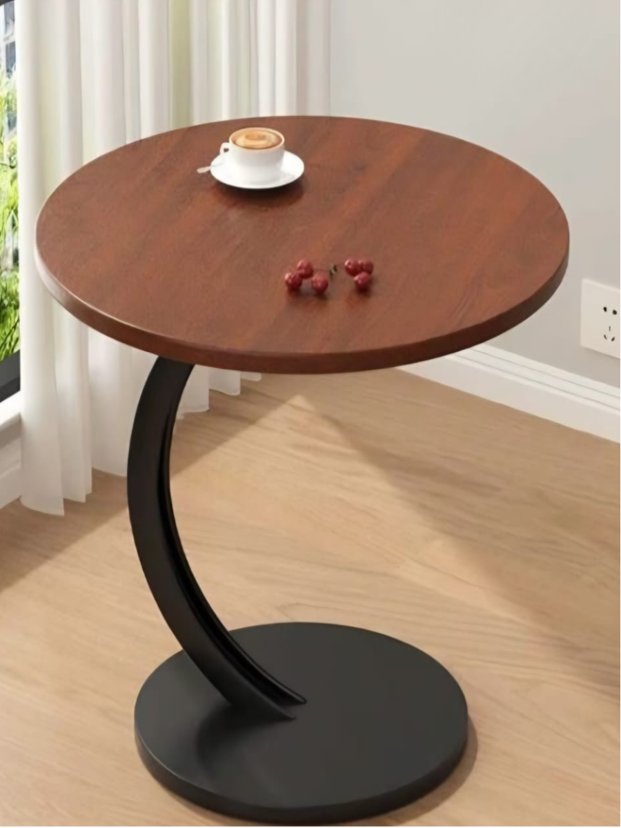 C-Shape Round Side Table