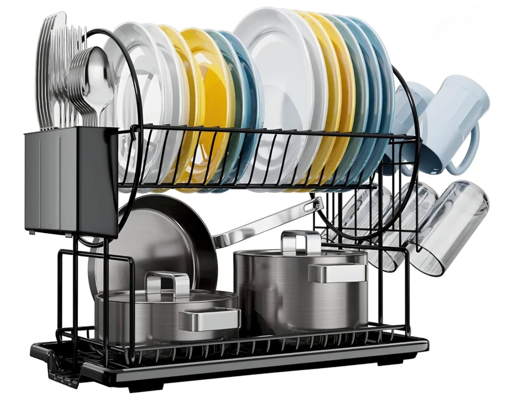 Dish Drying Rack with Drip Tray