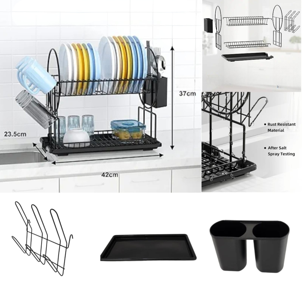 Dish Drying Rack with Drip Tray