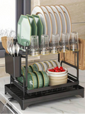 Dish Drying Rack with Drip Tray