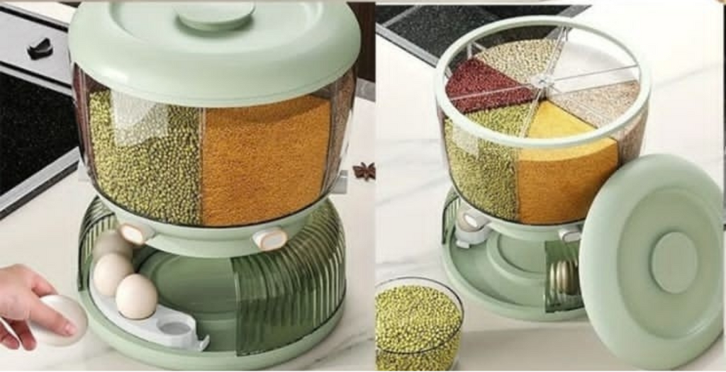 Rotating Grain & Food Storage Dispenser