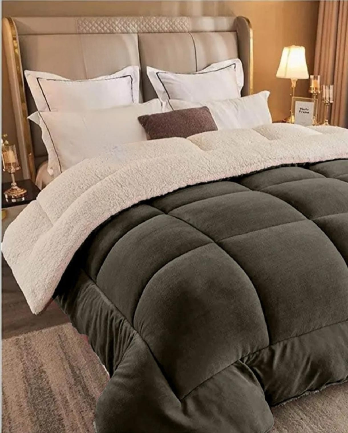 Luxury Sherpa Fleece Winter Comforter