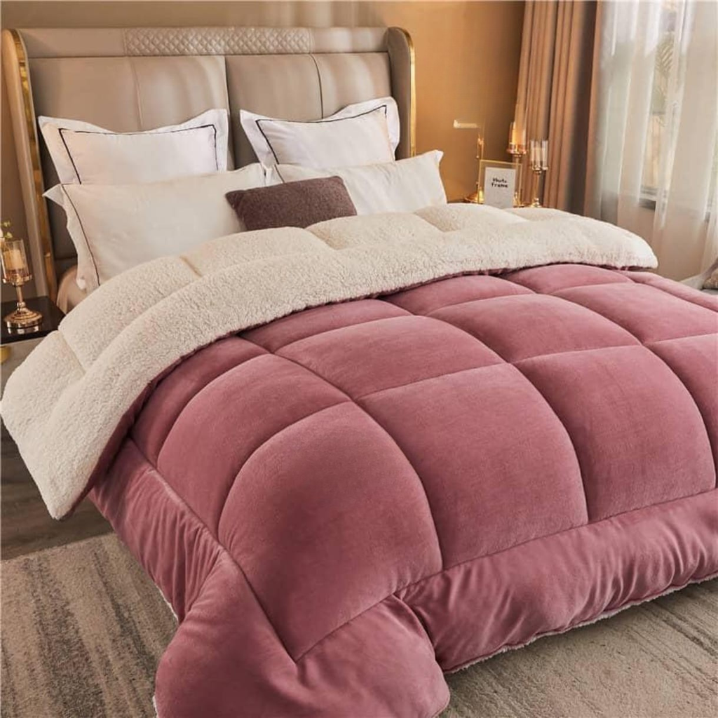Luxury Sherpa Fleece Winter Comforter