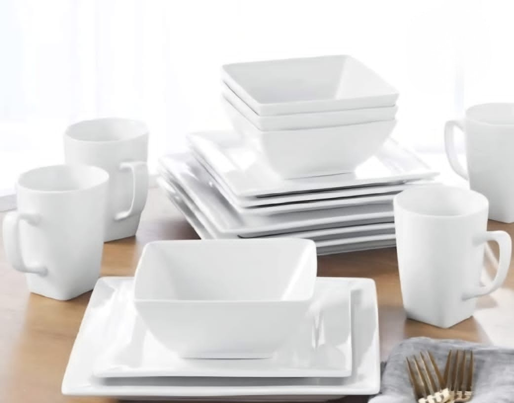 Square Dinnerware Set 16-Piece