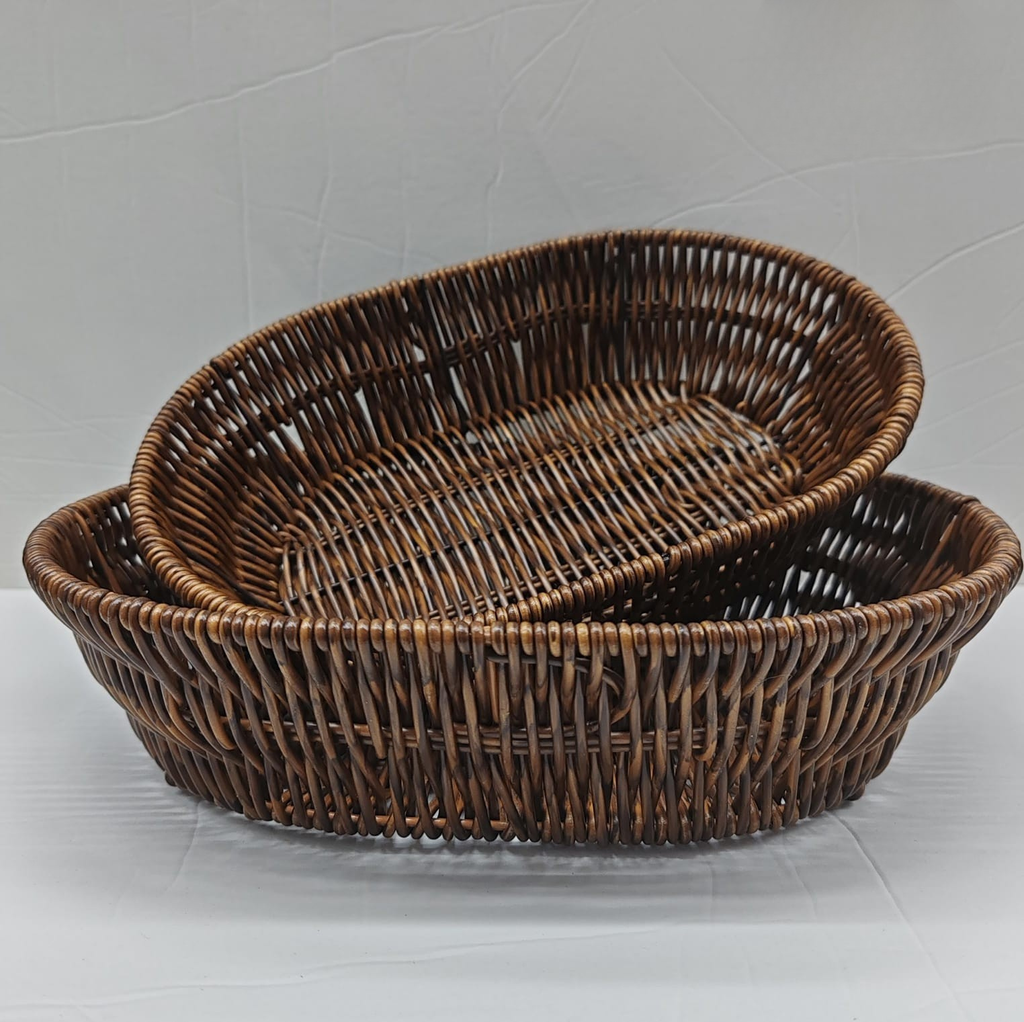 Handwoven Rattan Basket Set