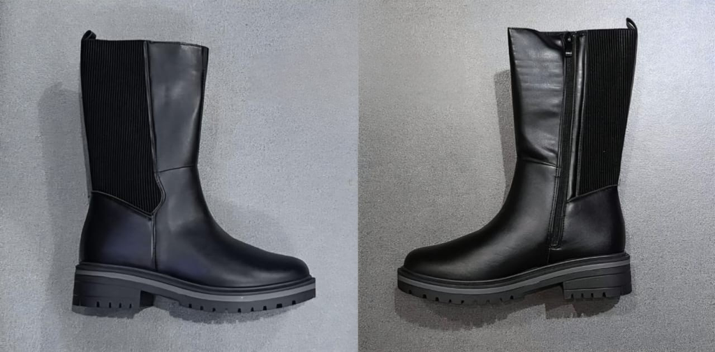 Mid-Calf Lug Sole Boots