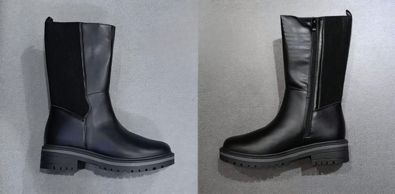 Mid-Calf Lug Sole Boots