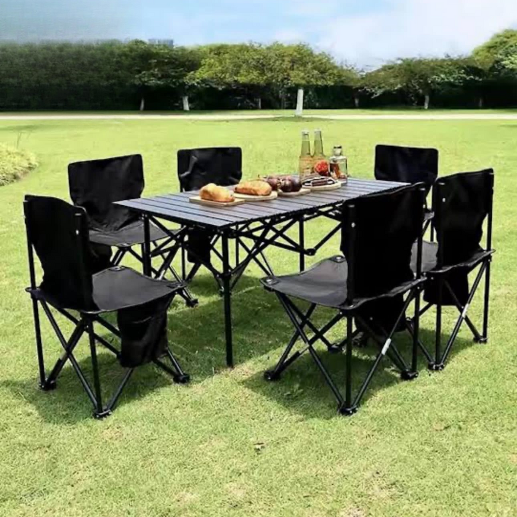 Portable Folding Camping Table & Chair Set
