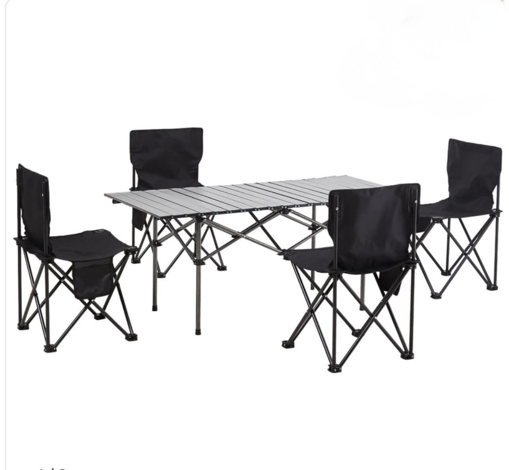 Portable Folding Camping Table & Chair Set