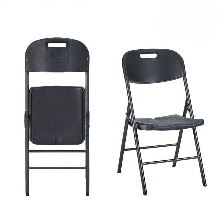 Black Folding Chair (Set of 8)