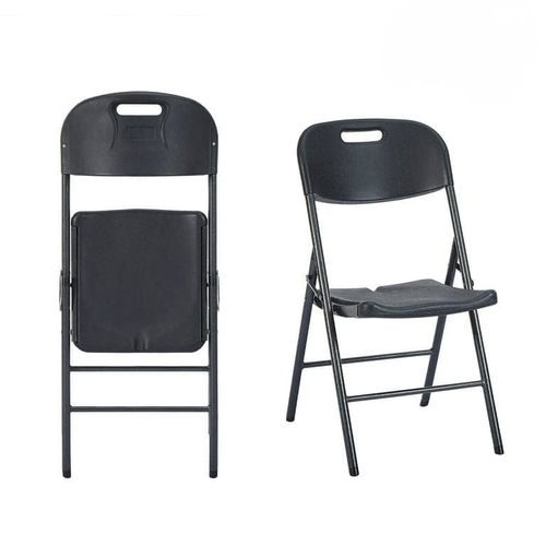 Black Folding Chair (Set of 8)