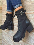 Women's Lace-Up Combat Boots