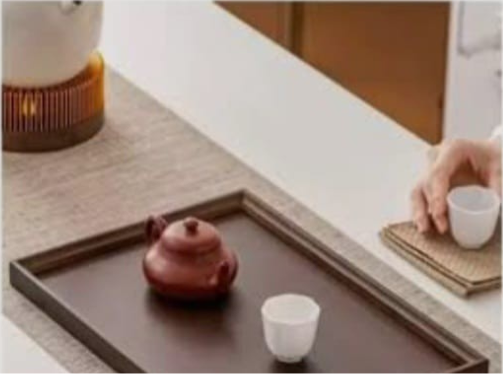 Walnut Wood Serving Tray Set