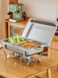 Stainless Steel Chafing Dish with Dual Compartments