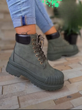 Women's Chunky Lace-Up Ankle Boots