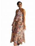 Floral Tiered Ruffle Maxi Dress