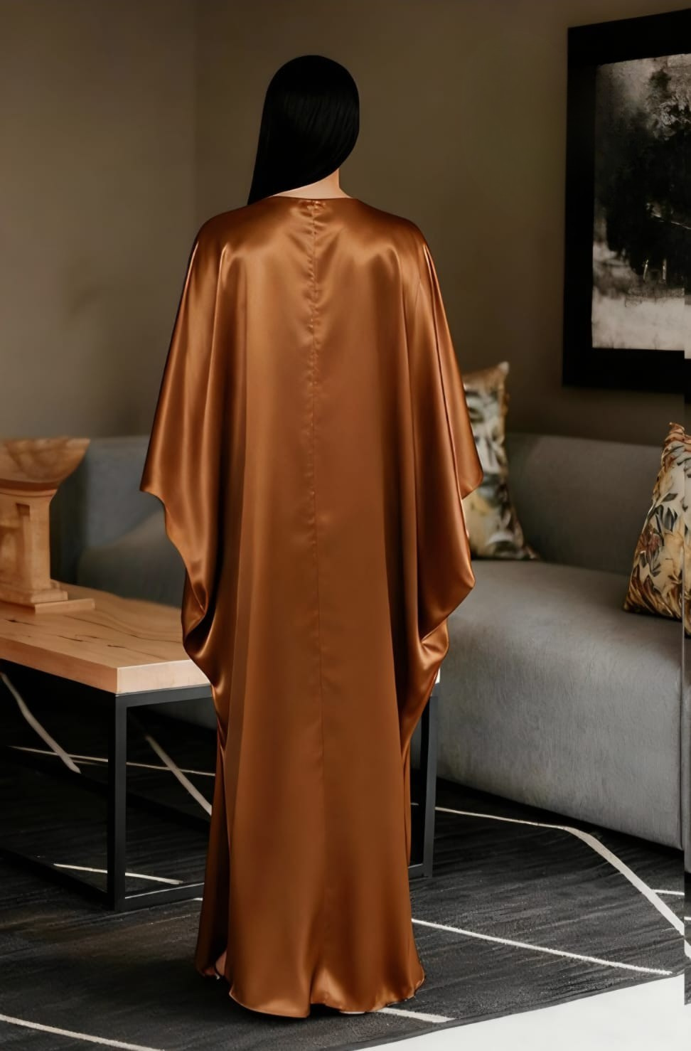 Batwing Kaftan Maxi Dress