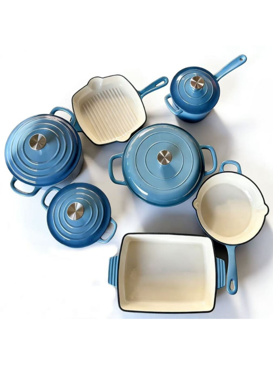Enameled Cast Iron Cookware Set