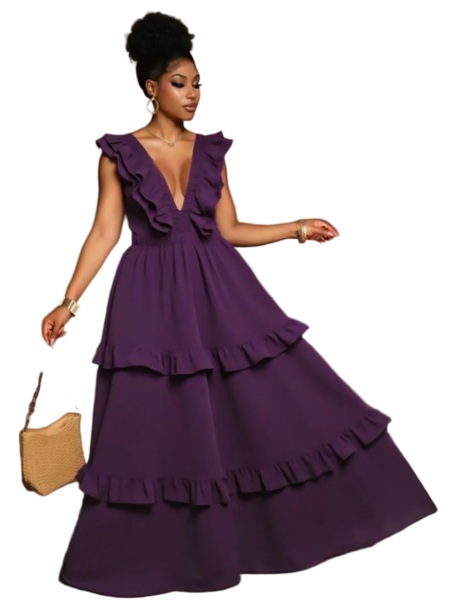 Ruffle Tiered Maxi Dress