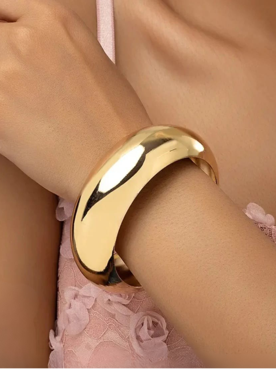 Bold Gold Cuff Bangle
