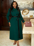Elegant Double-Breasted Belted Coat