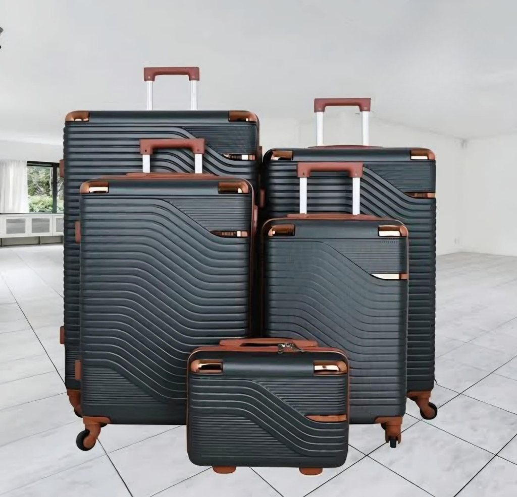Wave Stripe Luggage Set – 4 Piece