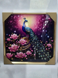 Peacock & Peonies Framed Wall Art