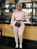 Women's Crop Hoodie & Pants Co-ord Set