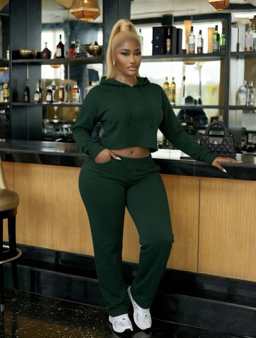 Women's Crop Hoodie & Pants Co-ord Set