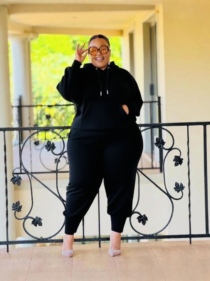 Plus Size Hoodie Tracksuit Set