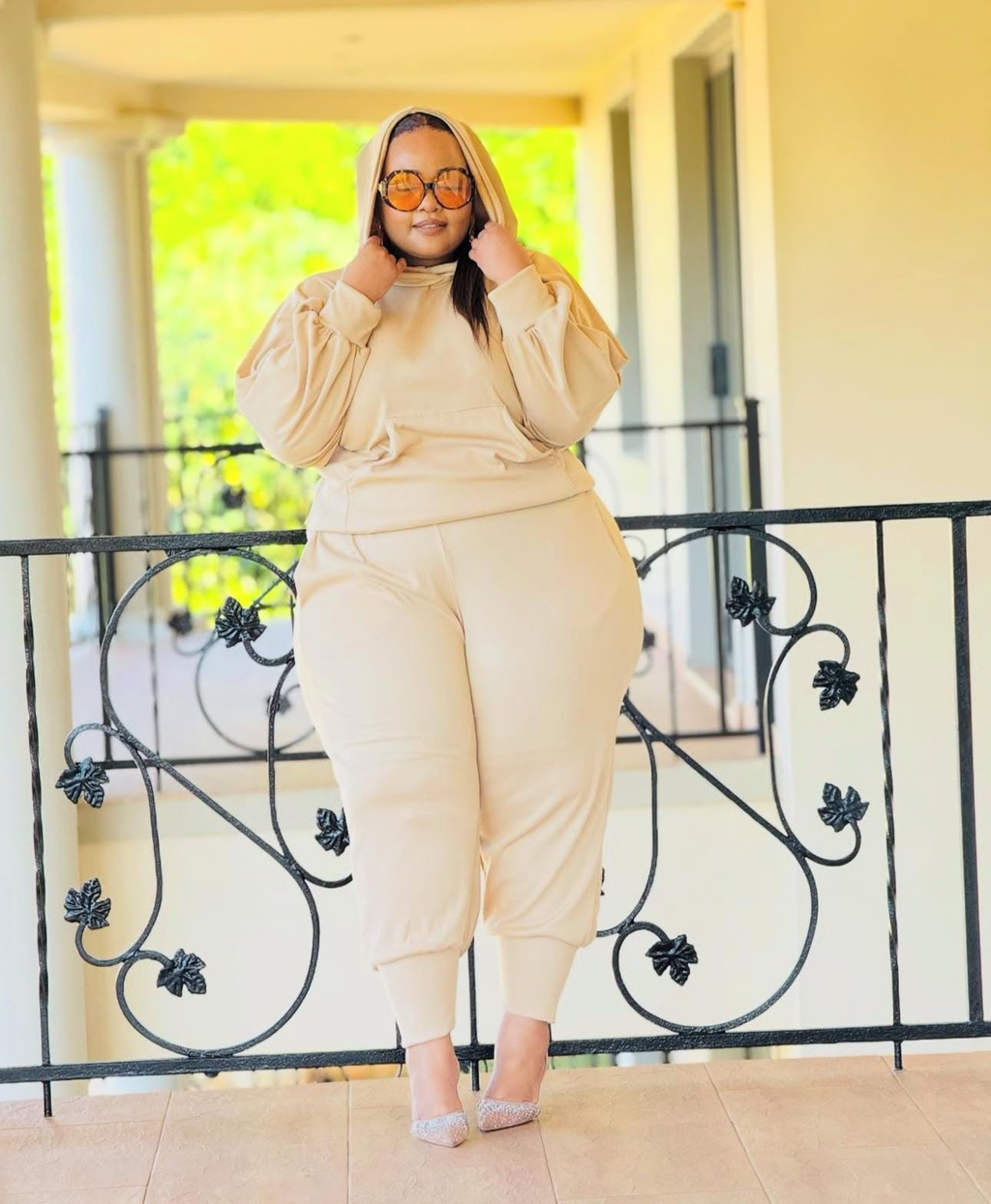Plus Size Hoodie Tracksuit Set
