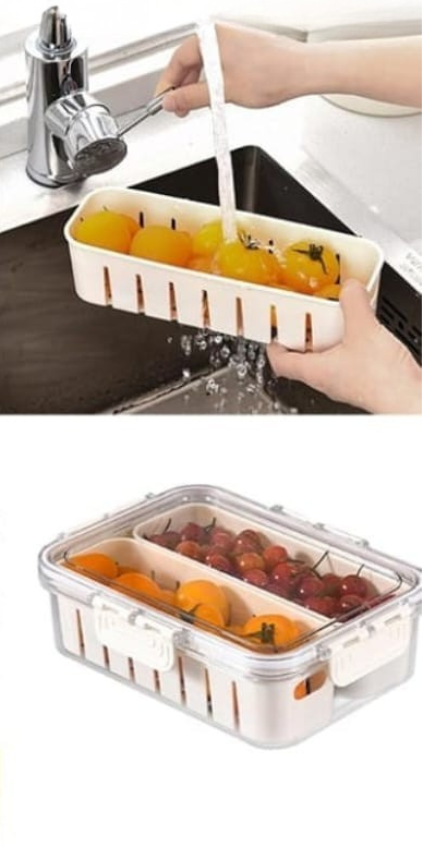 Fridge Fresh Produce Container with Colander