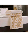 Geometric Jacquard Fleece Throw Blanket