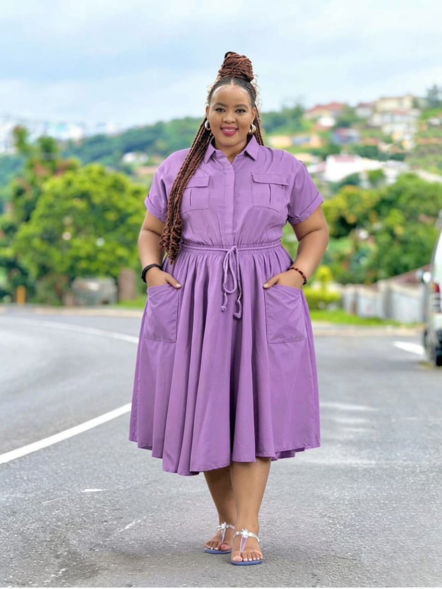 Plus Size Utility Shirt Dress