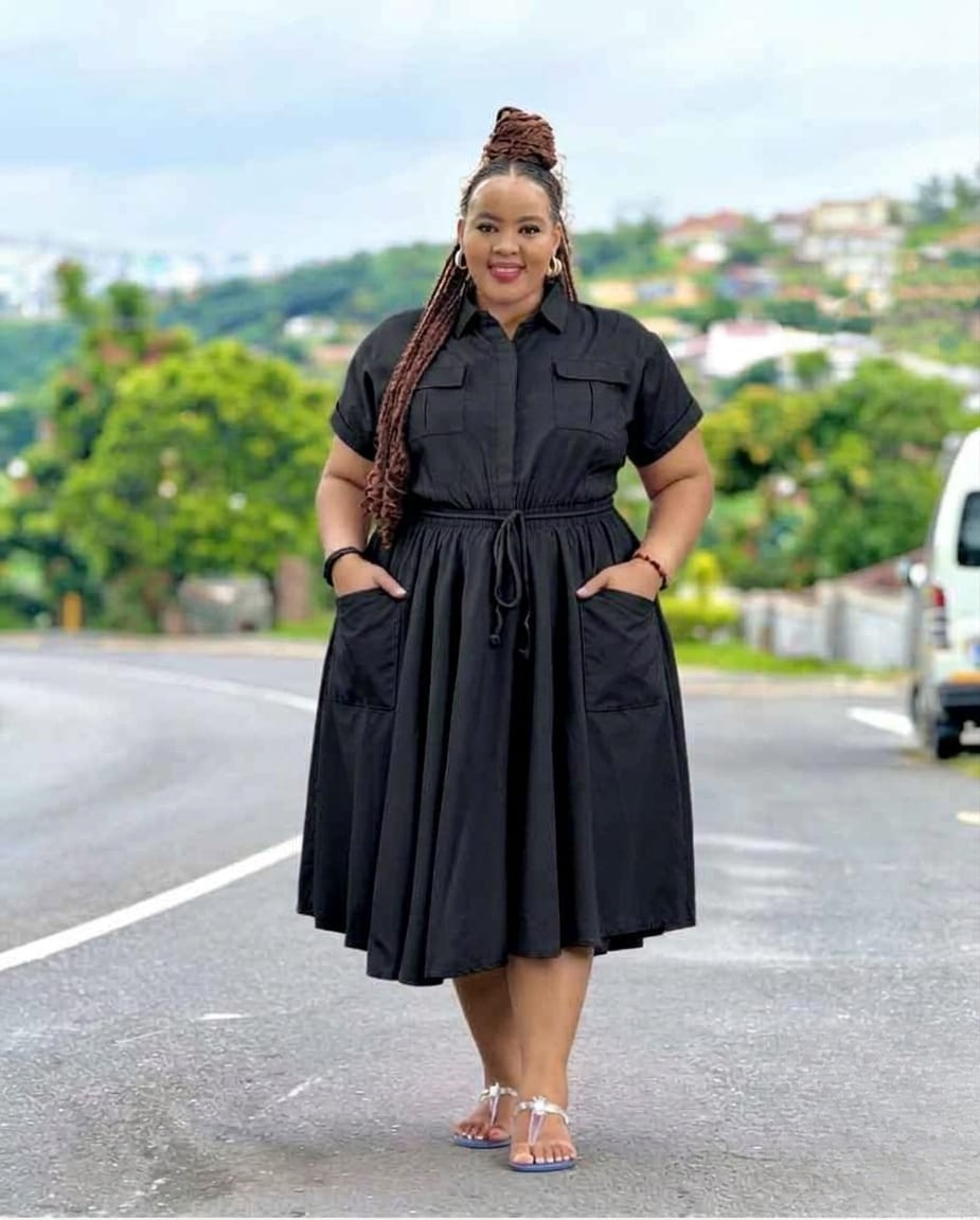 Plus Size Utility Shirt Dress