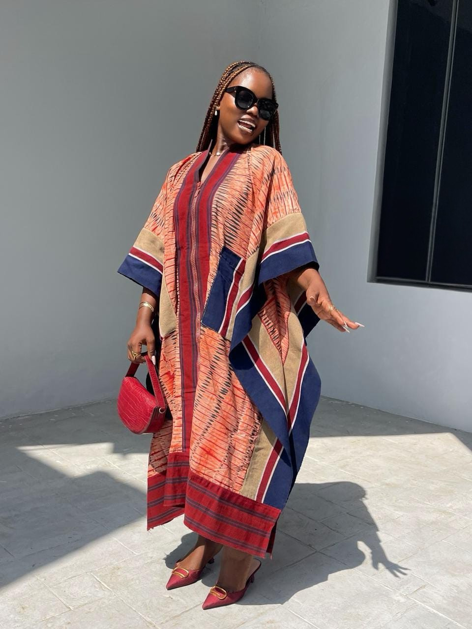 African Print Kaftan Dress
