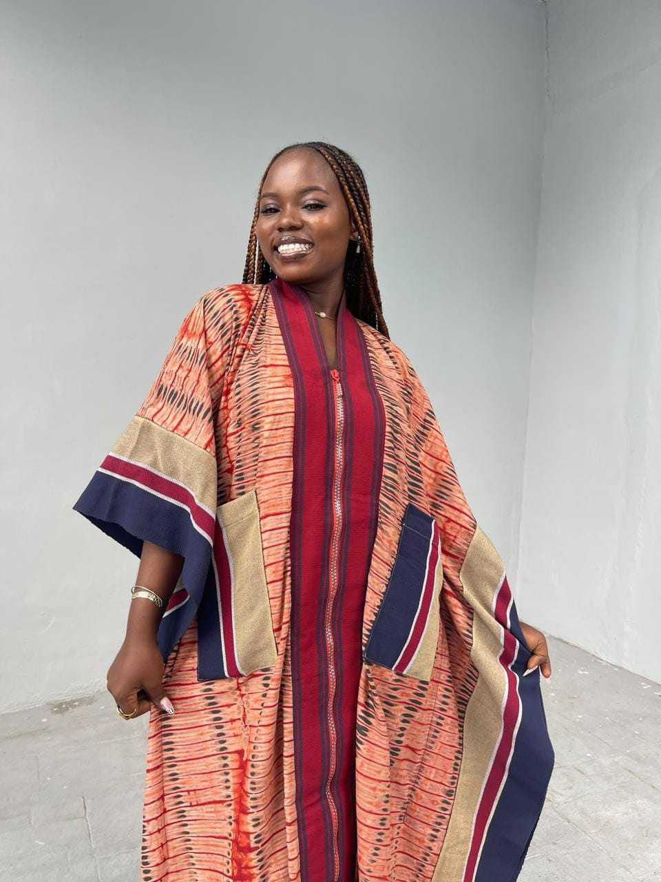 African Print Kaftan Dress