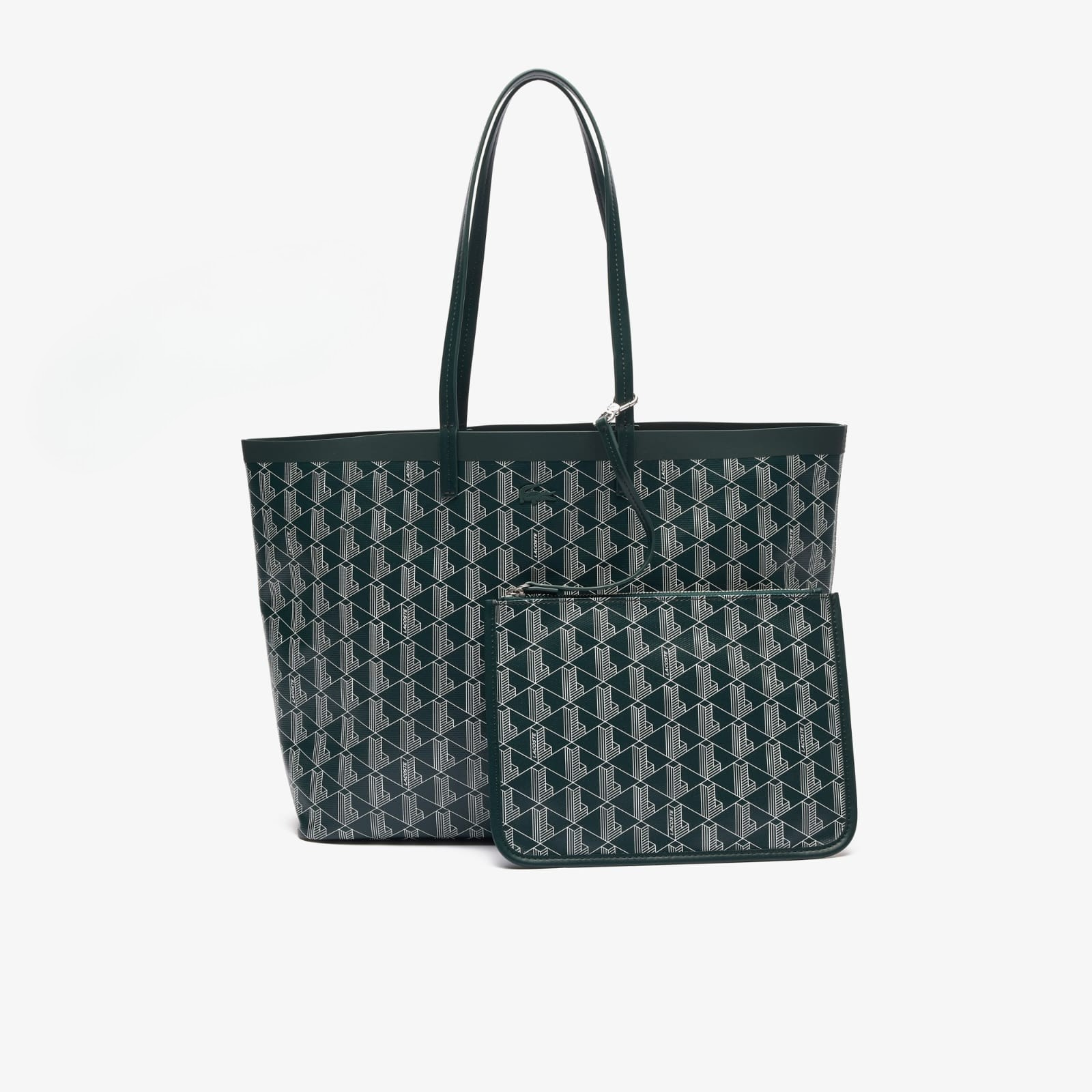 Lacoste Monogram Tote Bag with Pouch