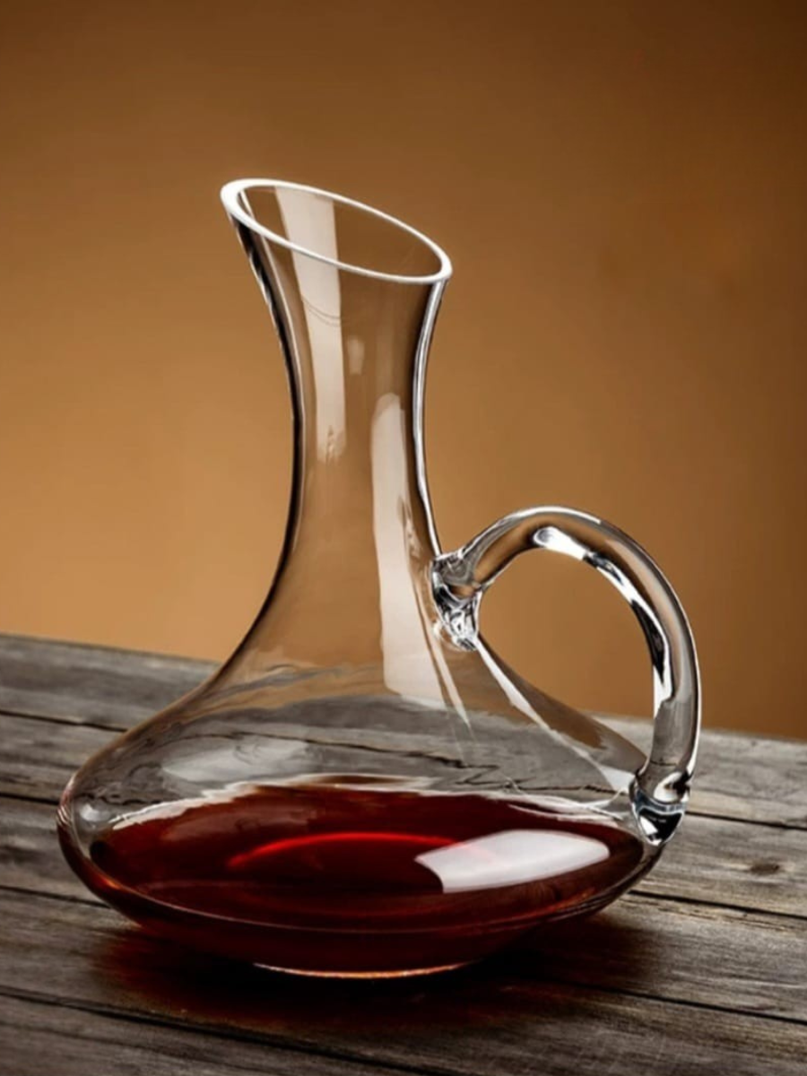Crystal Wine Decanter with Handle