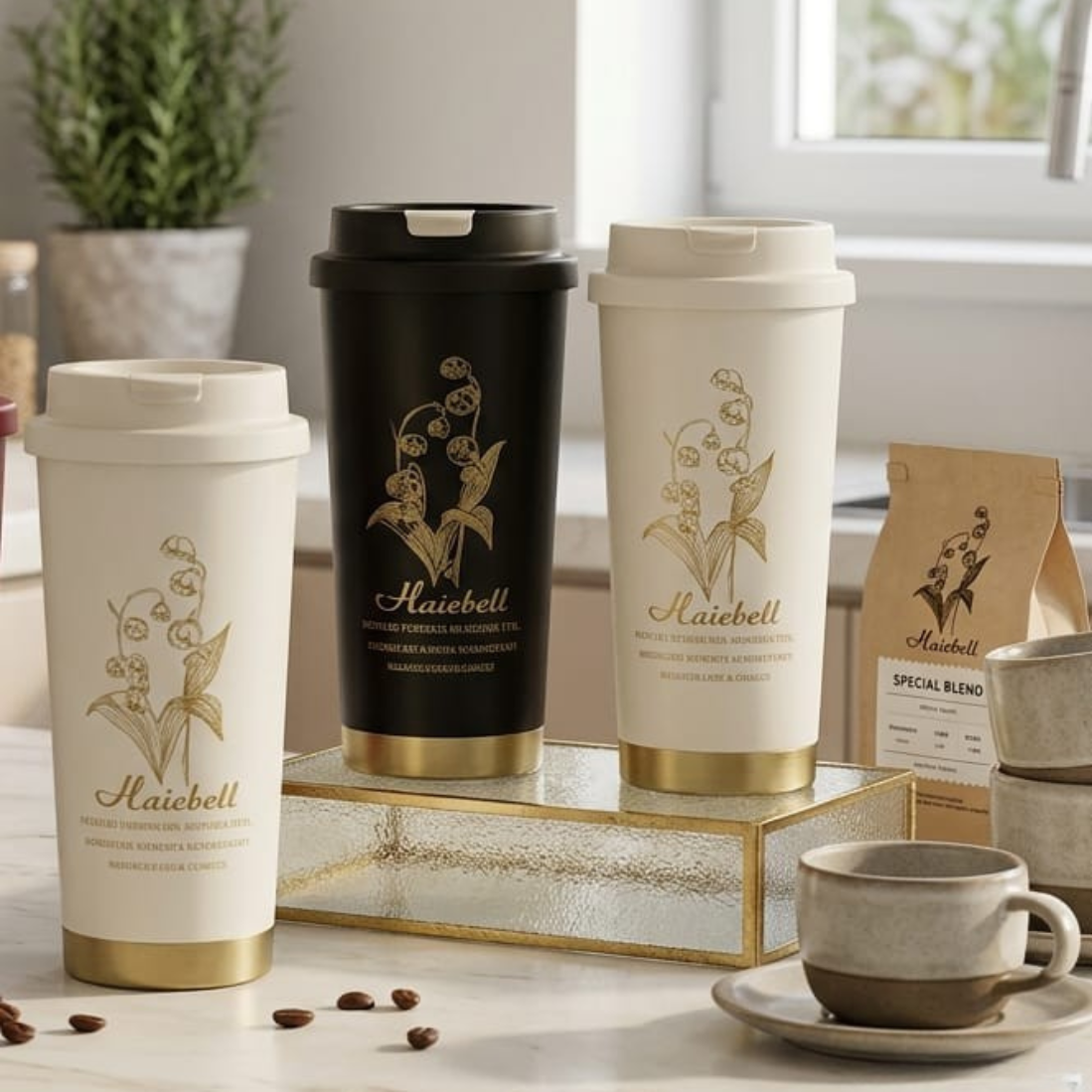 Harebell Botanical Coffee Tumbler