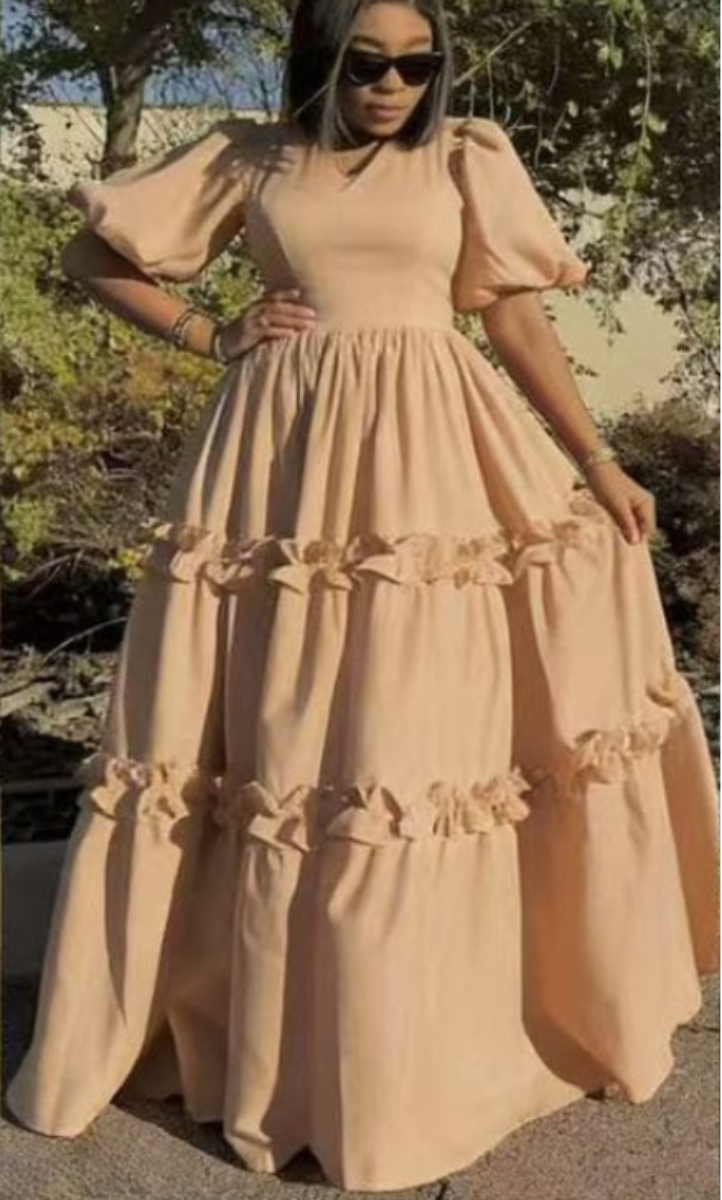 Tiered Ruffle Maxi Dress