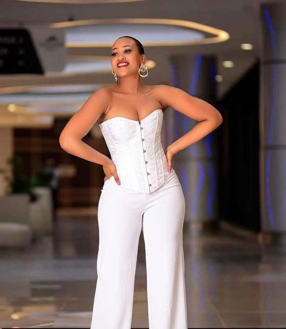 Corset & Wide-Leg Pants Set